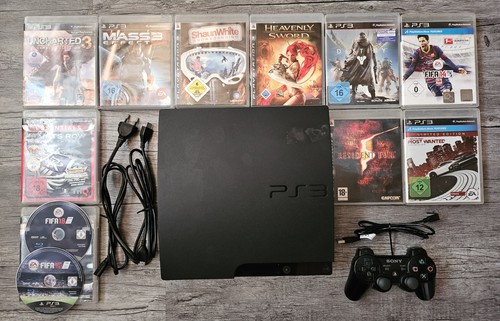 Ps3 slim 160gb 11 spiele - ps3,